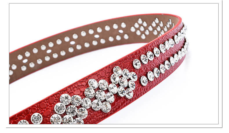 Velora Studded Leather Belt For Dress - 详情-14 view - WAAMII