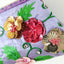 Elegant Handcrafted Beaded Embroidery Clip Clutch Purse