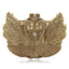 Swan Embrace Crystal Evening Clutch in Gold with Gold Diamonds - WAAMII