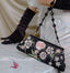 Elegant Handcrafted Beaded Embroidery Clip Clutch Purse