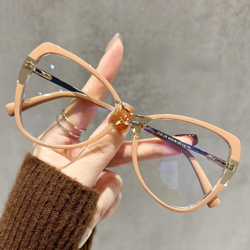 Lunettes de vue œil de chat rouges élégantes Orla 16889