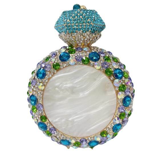Jade Elixir Bottle-Shaped Crystal Clutch - Main product view (1) - WAAMII