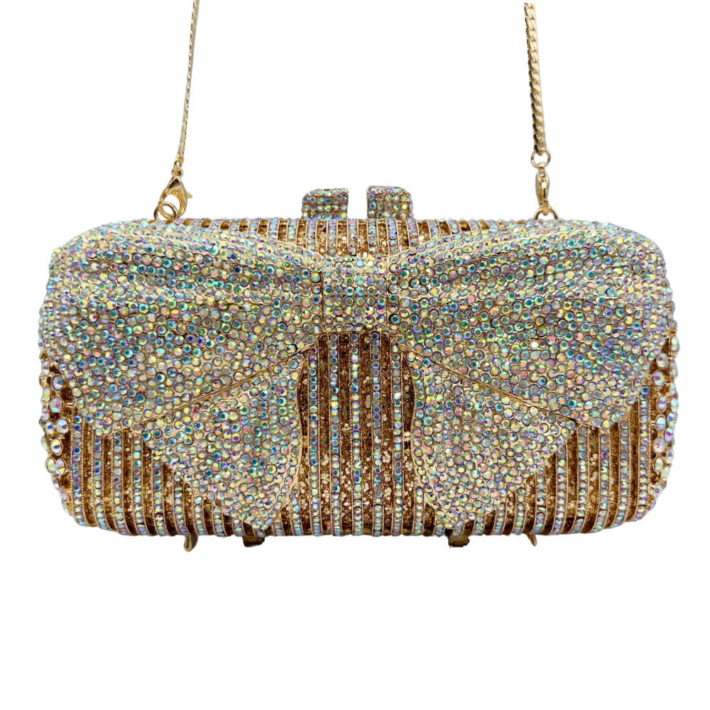 GlimBow Sparkling Crystal Clutch - 详情-02 view - WAAMII