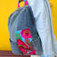 Ethnic Embroidered Colorblock Cotton Linen Backpack - 详情-07 view - WAAMII