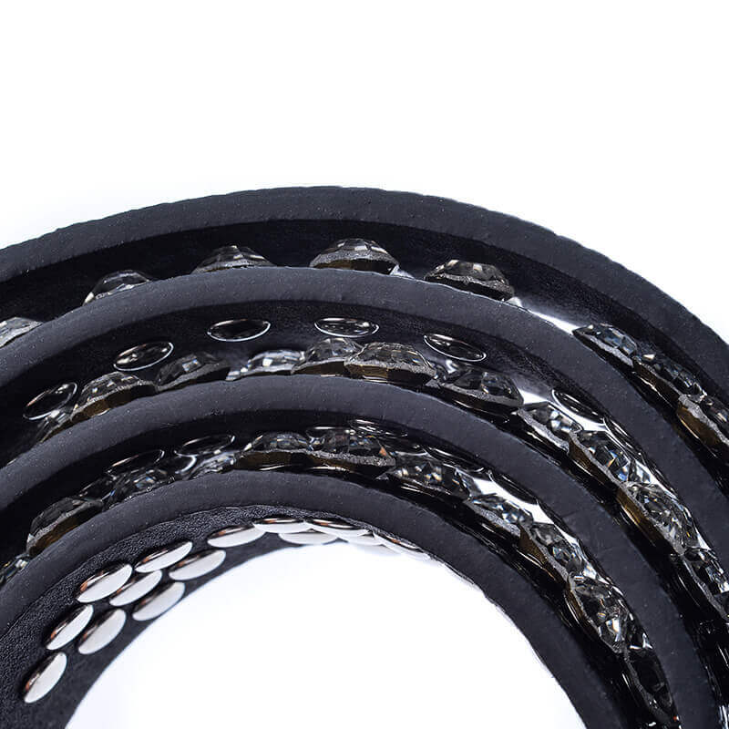 Velora Studded Leather Belt For Dress - Back view (5) - WAAMII
