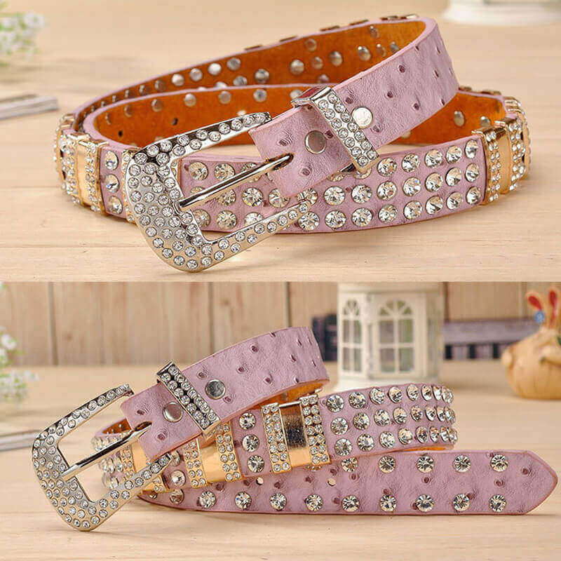 GlamEdge Rhinestone Belt - Detailed shot (9) - WAAMII