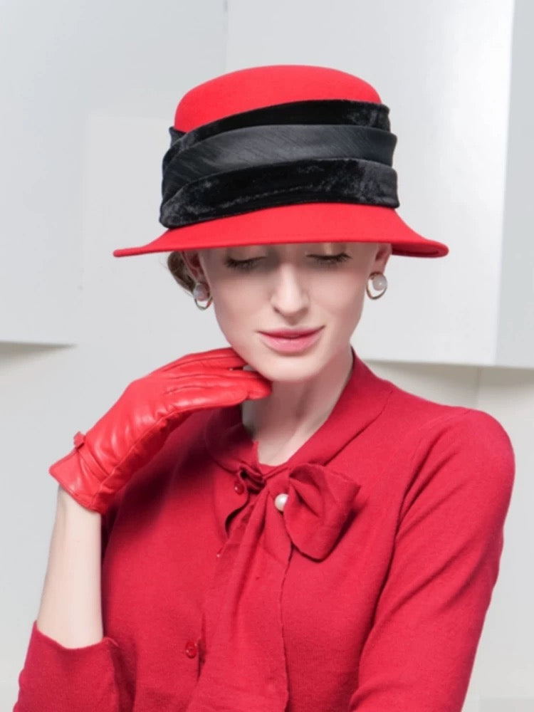 New Fashion Plaid Wool Bucket Hat - - Luxury Accessories by WAAMII