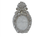 Jade Elixir Bottle-Shaped Crystal Clutch in Oval Silver - WAAMII