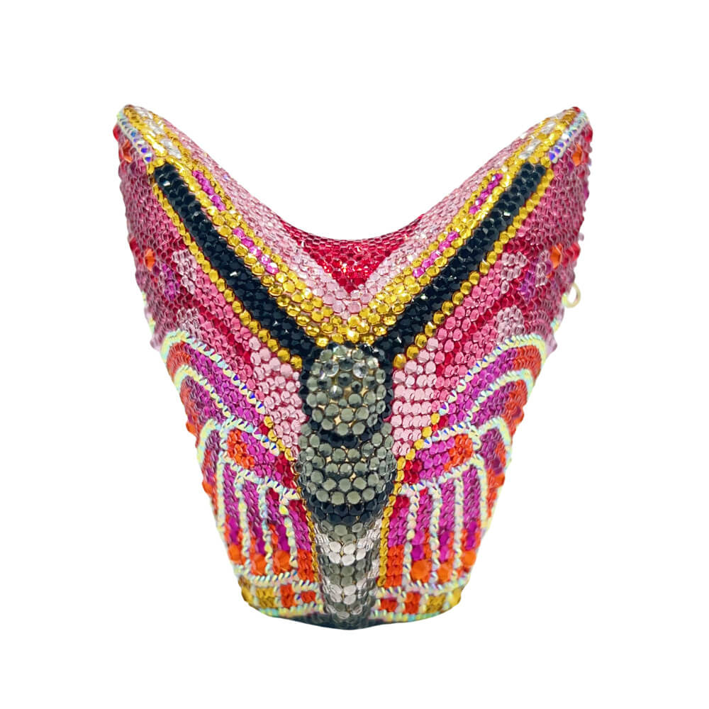 Flutteria Butterfly Wings Clutch Purse - Side profile (6) - WAAMII