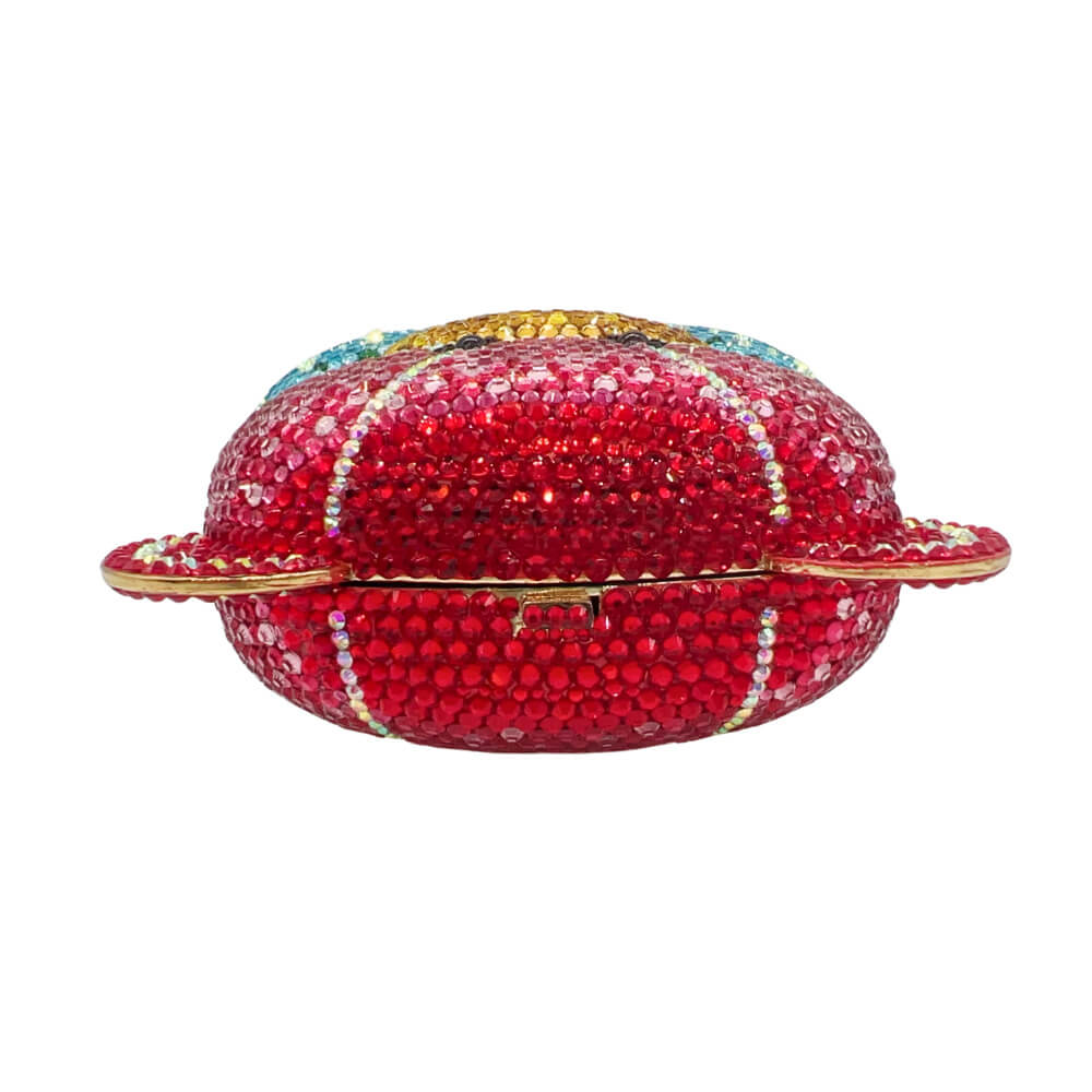 Rainbow TwinkleBear Rhinestone Clutch