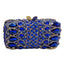 Rainora Droplets Rhinestone Clutch in Royal Blue - WAAMII