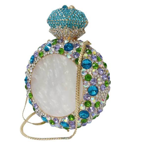 Jade Elixir Bottle-Shaped Crystal Clutch - Detailed shot (3) - WAAMII