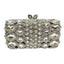 Rainora Droplets Rhinestone Clutch in Silver - WAAMII