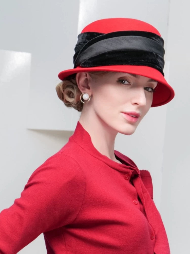 New Fashion Plaid Wool Bucket Hat - - Luxury Accessories by WAAMII