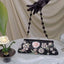 Elegant Handcrafted Beaded Embroidery Clip Clutch Purse