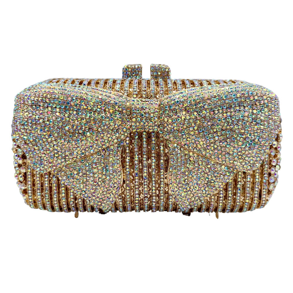 GlimBow Sparkling Crystal Clutch - Side profile (6) - WAAMII