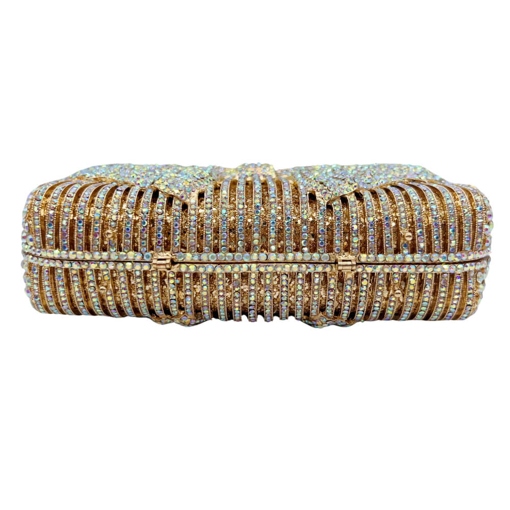 GlimBow Sparkling Crystal Clutch - Back view (5) - WAAMII