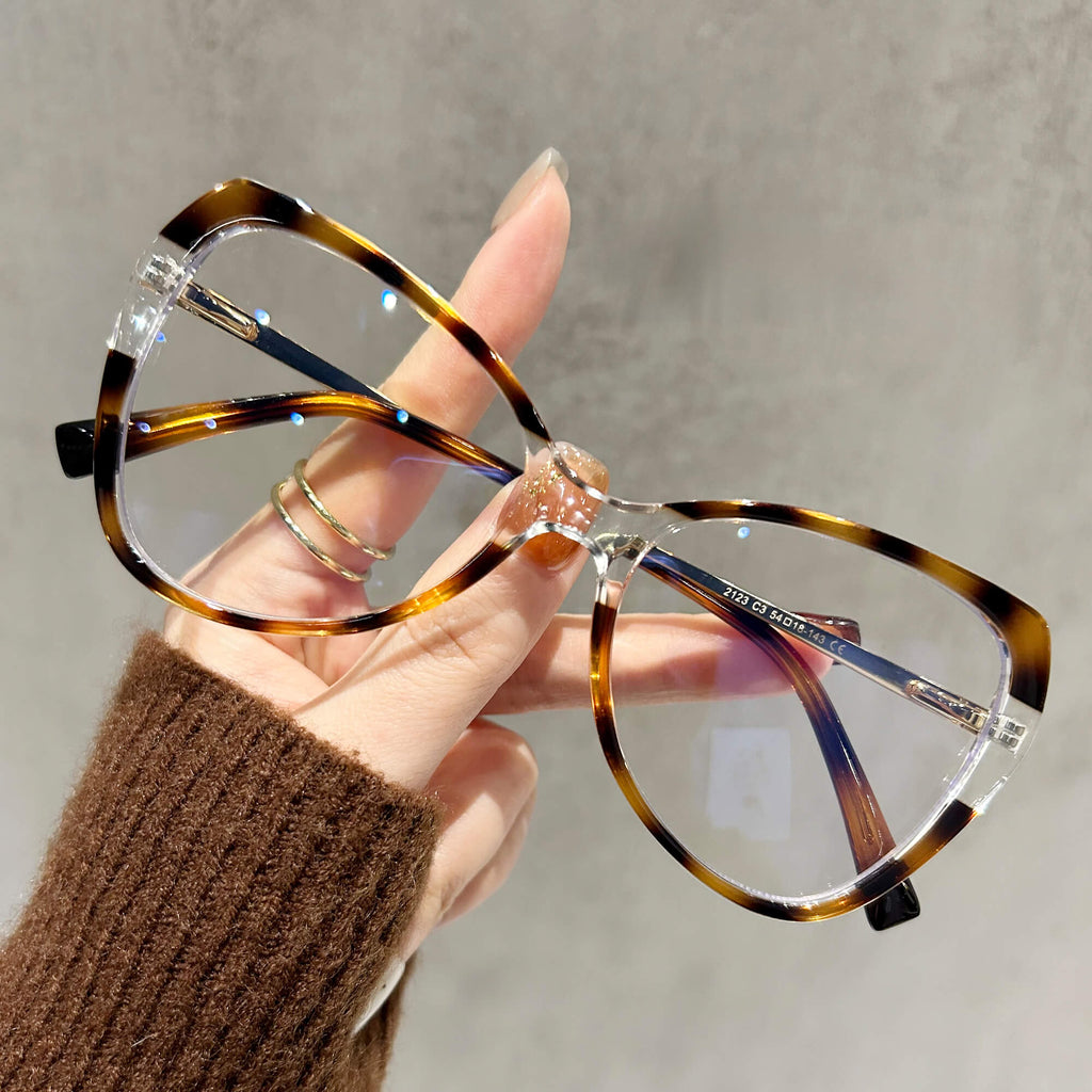 Lunettes de vue œil de chat rouges élégantes Orla 16889