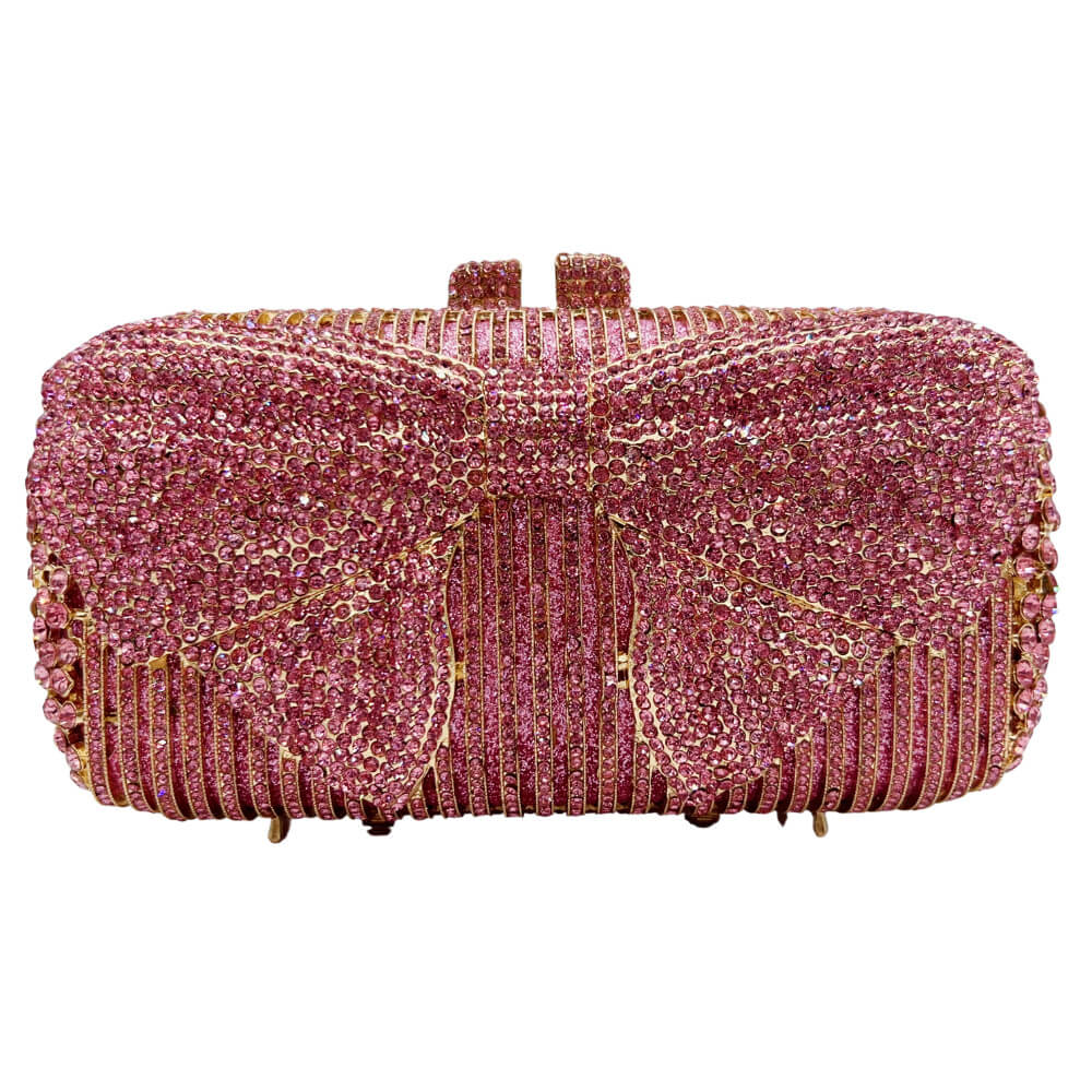 GlimBow Sparkling Crystal Clutch - Angle view (2) - WAAMII