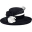 British Wide Brim Vintage Church Dress Hat - - Luxury Accessories by WAAMII