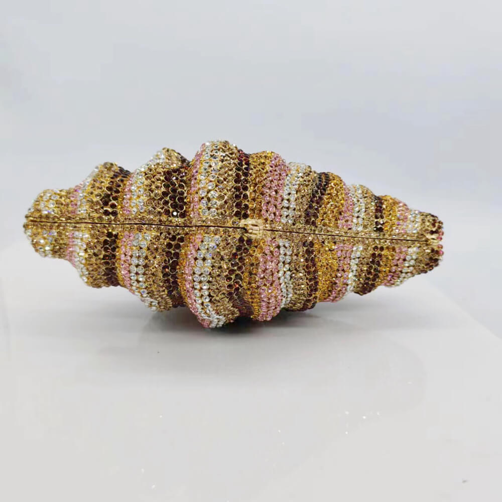 Crystal Conch Shape Minaudiere - - Luxury bags by WAAMII