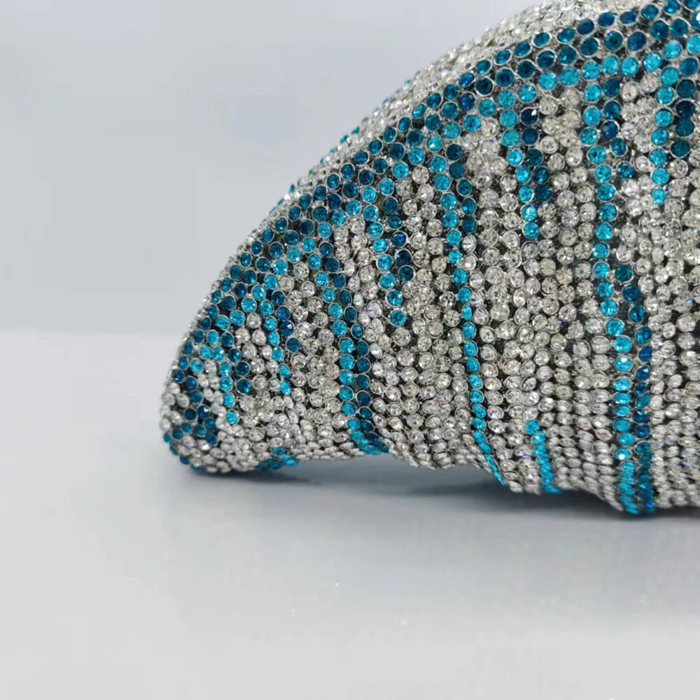 Crystal Conch Shape Minaudiere - - Luxury bags by WAAMII
