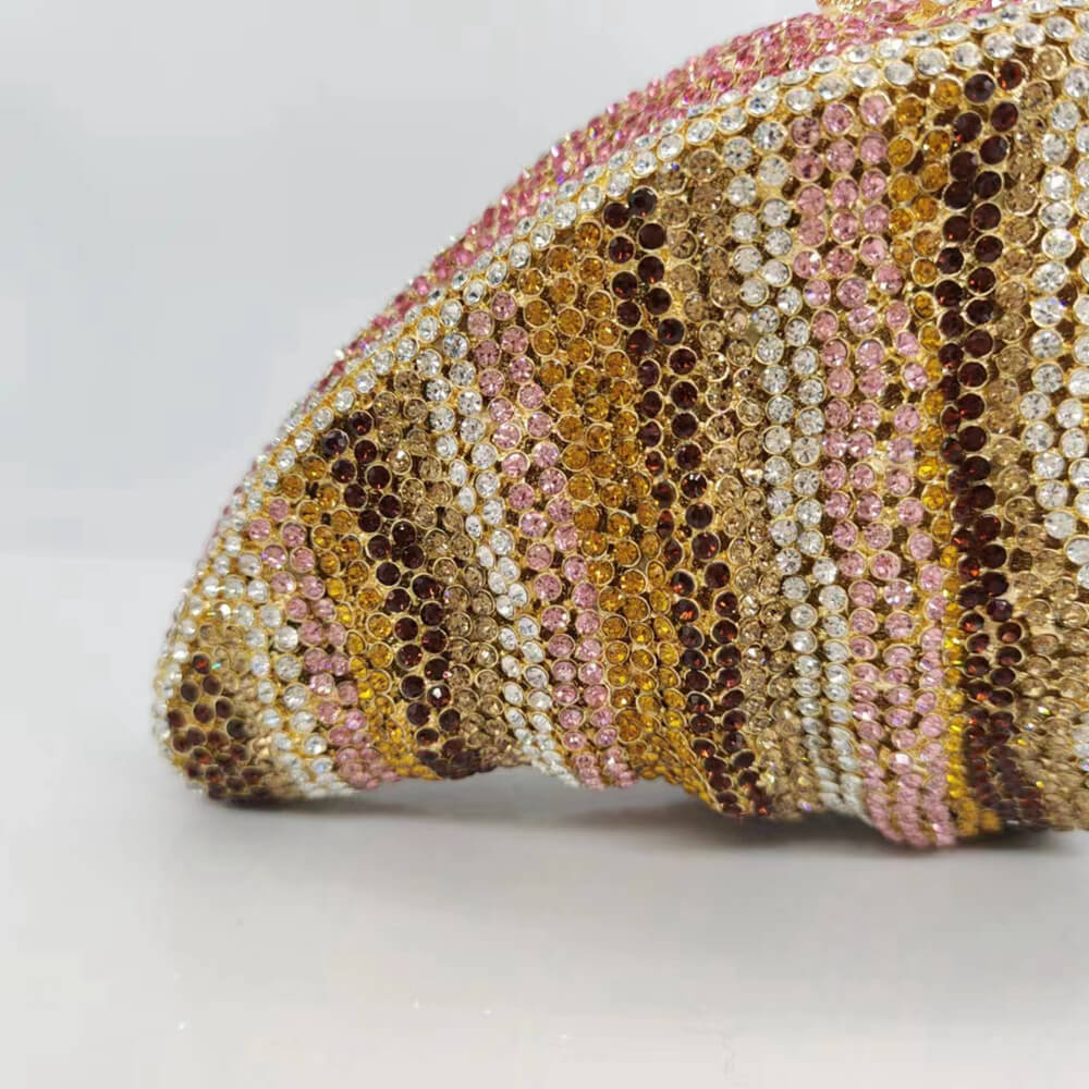 Crystal Conch Shape Minaudiere - - Luxury bags by WAAMII