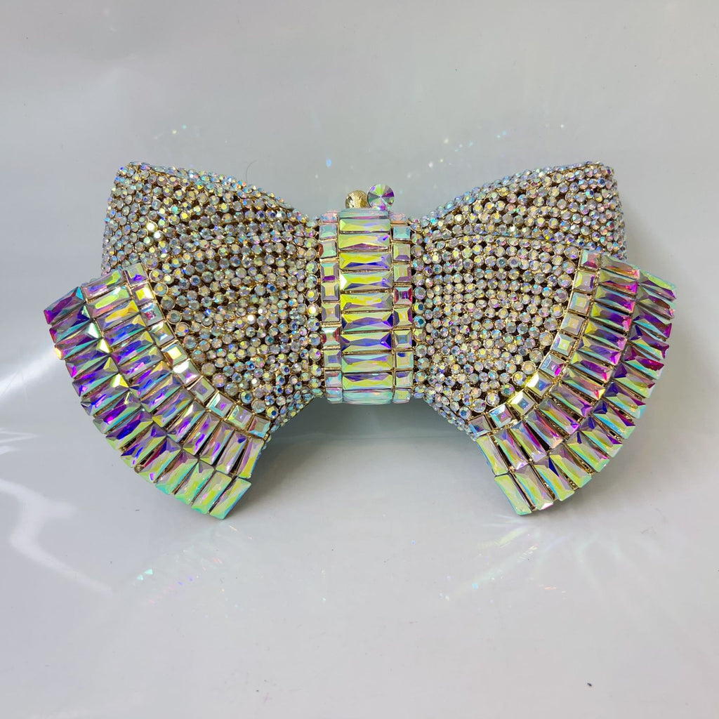 Myra Crystal Luxury Butterfly Clutch Purse - Gold AB - Luxury bags by WAAMII