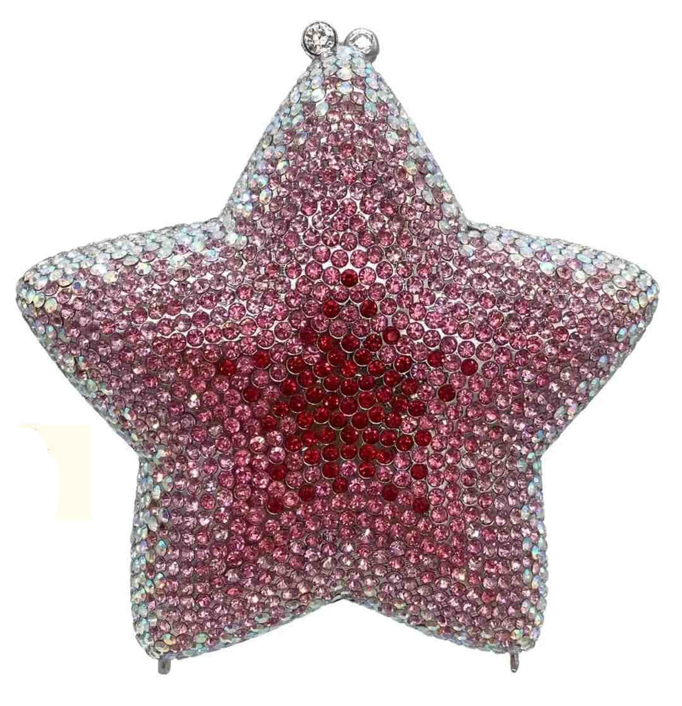 Estelle Luxury Star-Shaped Clutch Bag - Gradient Pink - Luxury bags by WAAMII