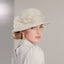 White Summer Hat with Bow Detail – Lightweight Polypropylene