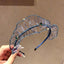 Luxury Handwoven Crystal Embellished Headband - Blue - Luxury Accessories by WAAMII