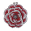 Rosalie Flower Shaped Clutch Rhinestone Purse - Dark Pink - Luxury bags by WAAMII