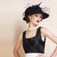 British Style Feather Mesh Fascinator Hat – Church Wedding Hat