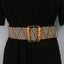 Women’s Wide Stretch Belt with Bamboo-Style Square Buckle-WG113