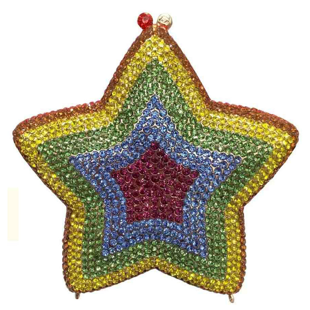 Estelle Luxury Star-Shaped Clutch Bag - Rainbow Star - Luxury bags by WAAMII