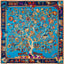 130*130CM 100% Imitation Silk Twill Silk Square Scarf Scarves Floral Tree Print Scarf-Multi Colors