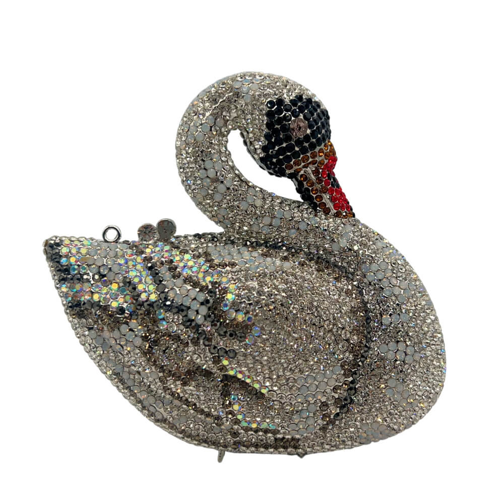 Luxury Diamond Swan Shaped Clutch Purse