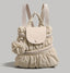 Ruched Cloud Backpack Nylon Canvas For College Girls