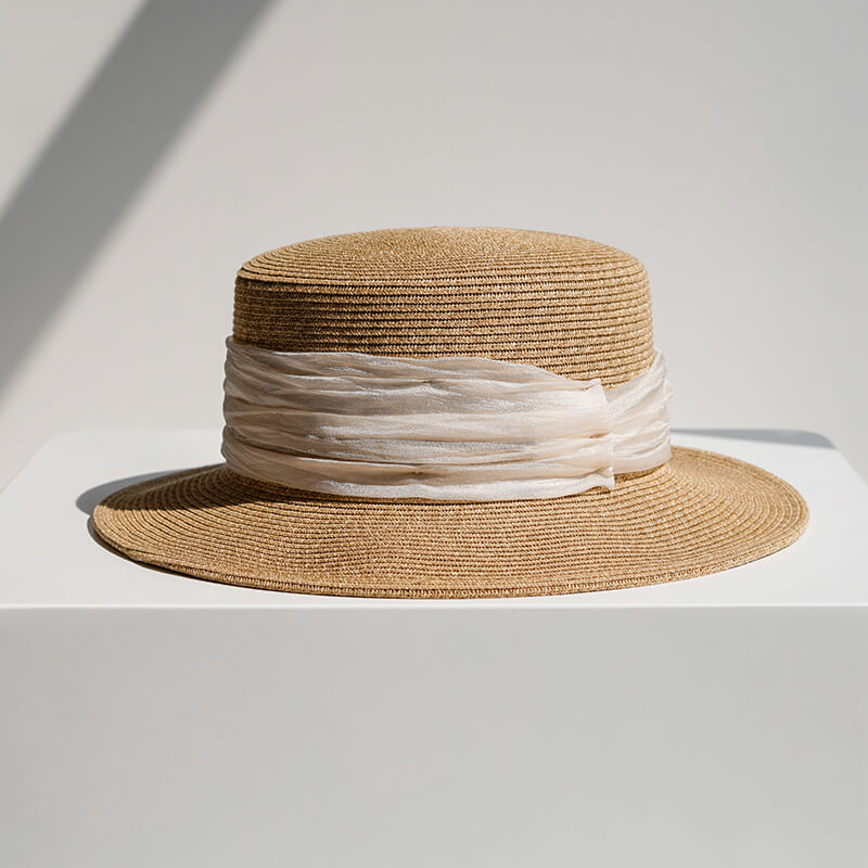 Breathable cellulose straw hat for women – perfect for outdoor events