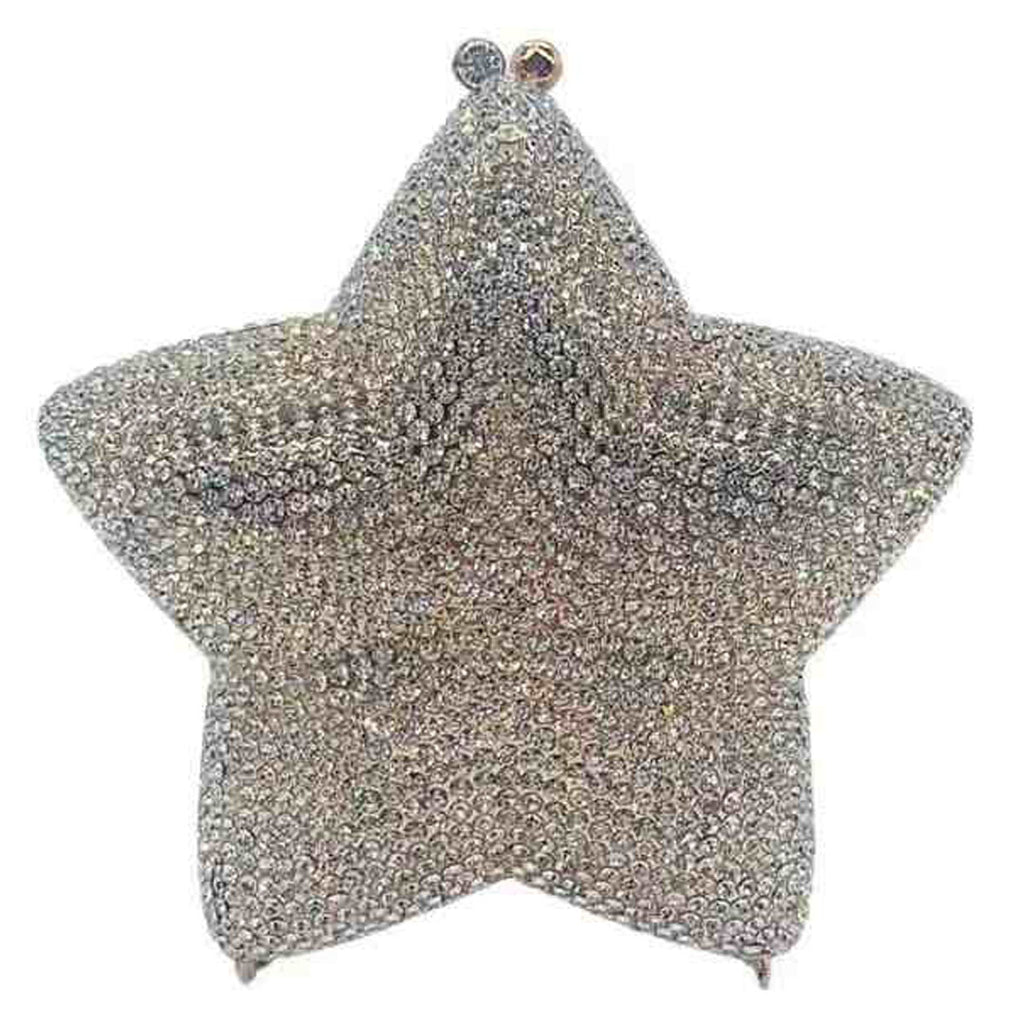 Estelle Luxury Star-Shaped Clutch Bag - Gold White - Luxury bags by WAAMII