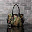 Designer Luxury Gold Thread Phoenix Hand Embroidery Bag Tote-Wood Bead Trim Limited Edition - Black 38x28x9cm - Luxury bags by WAAMII