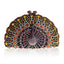 Luxury Rhinestone Peacock Clutch
