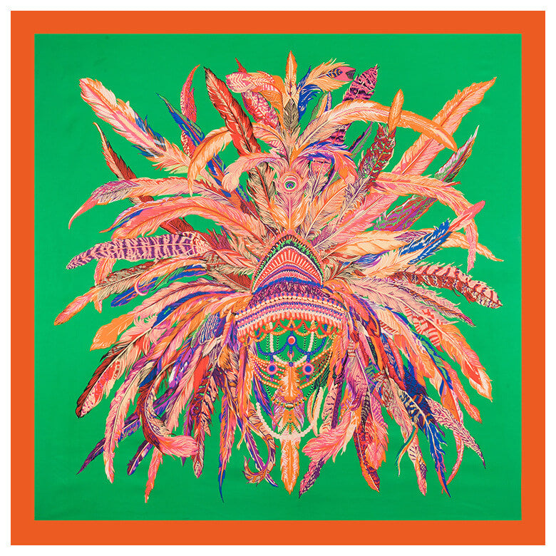 130*130CM 100% Imitation Silk Twill Silk Square Scarf Scarves Floral Tree Print Scarf-Multi Colors - - Luxury Accessories by WAAMII