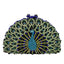 Luxury Rhinestone Peacock Clutch