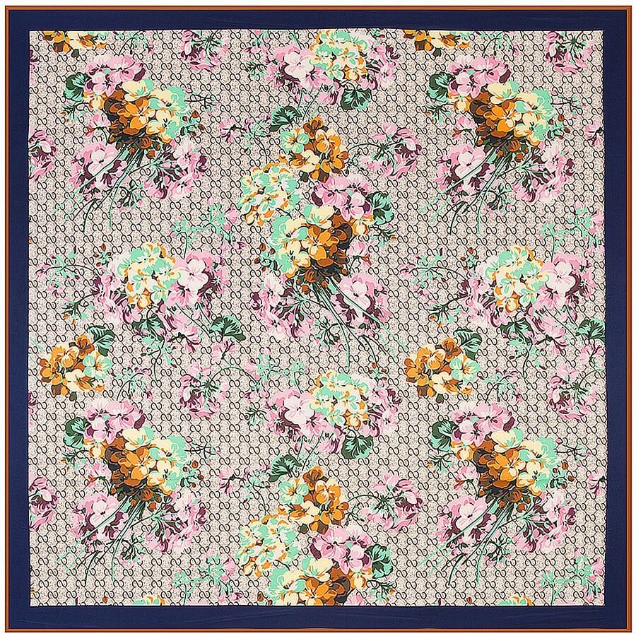 130*130CM 100% Imitation Silk Twill Silk Square Scarf Scarves Floral Tree Print Scarf-Multi Colors - - Luxury Accessories by WAAMII