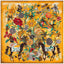 130*130CM 100% Imitation Silk Twill Silk Square Scarf Scarves Floral Tree Print Scarf-Multi Colors Accessories WAAMII