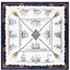 130*130CM 100% Imitation Silk Twill Silk Square Scarf Scarves Floral Tree Print Scarf-Multi Colors Accessories WAAMII