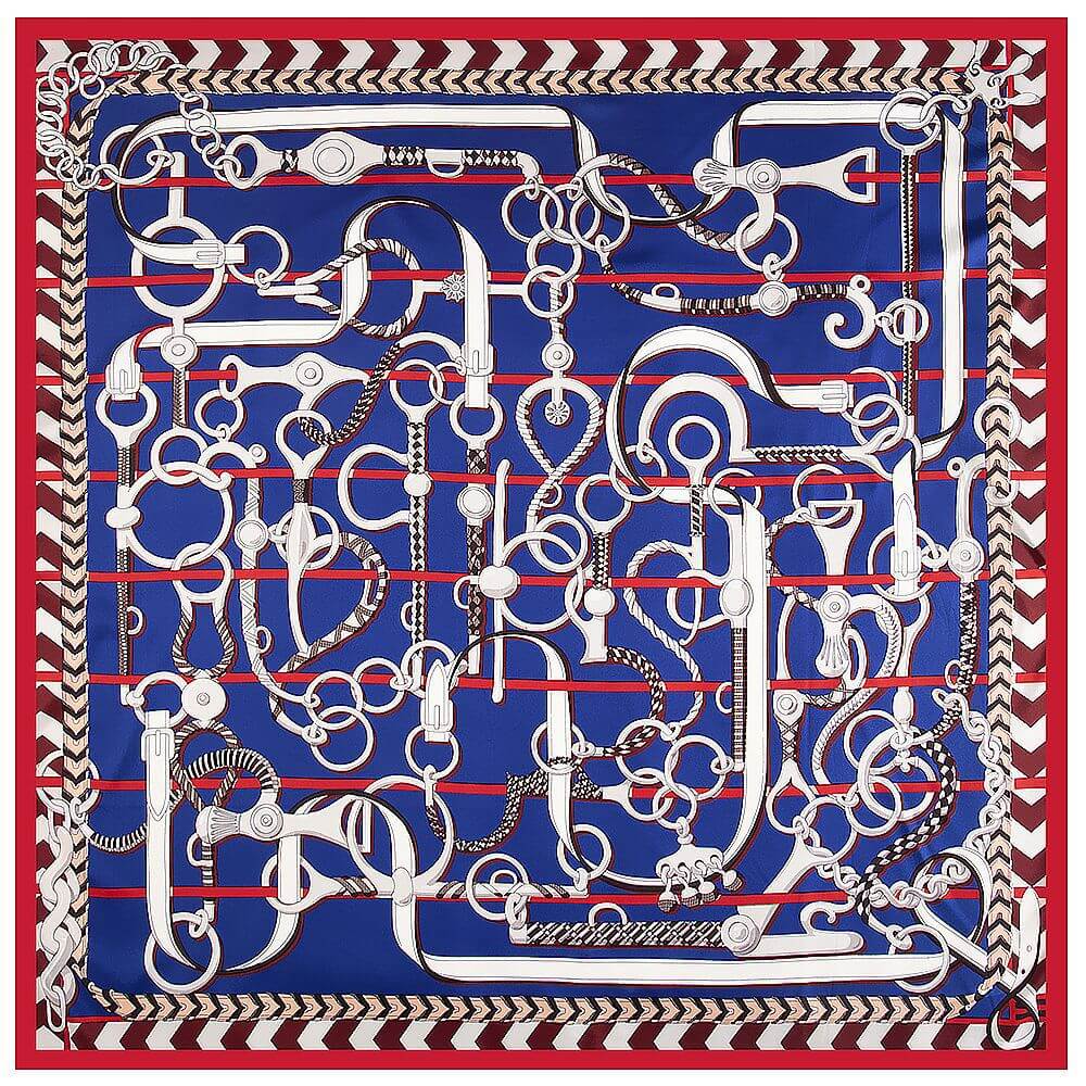 130*130CM 100% Imitation Silk Twill Silk Square Scarf Scarves Floral Tree Print Scarf-Multi Colors Accessories WAAMII