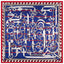 130*130CM 100% Imitation Silk Twill Silk Square Scarf Scarves Floral Tree Print Scarf-Multi Colors Accessories WAAMII