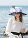 Wide Brim Women Organza Bucket Hat Fascinators Fedora Church Hat - - Luxury Accessories by WAAMII